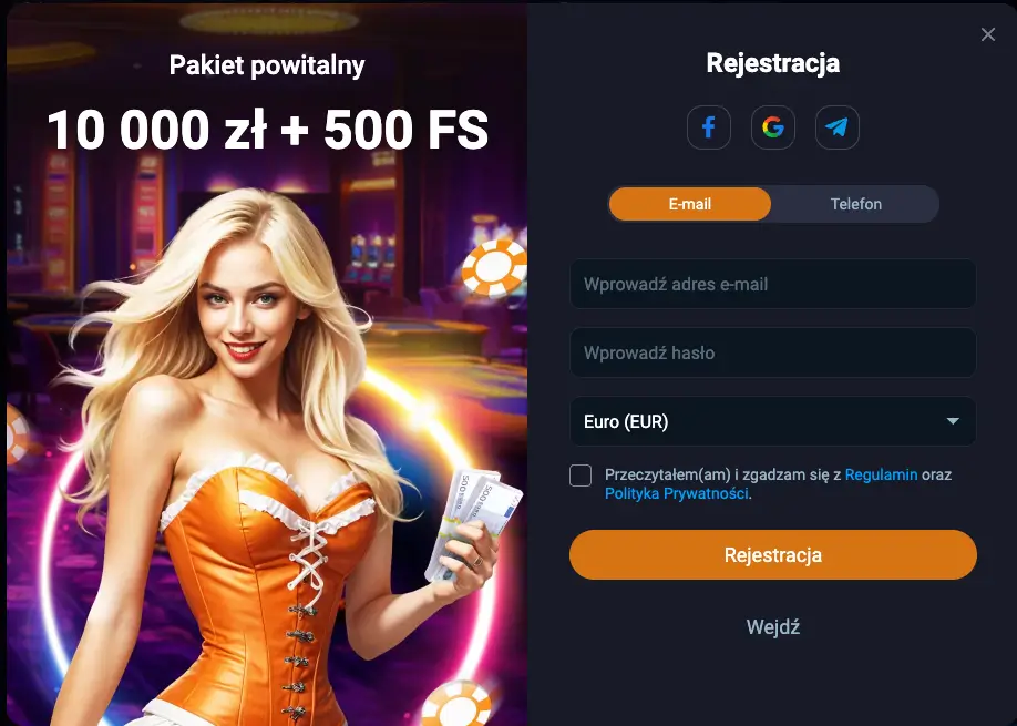 Bonus powitalny Vox Casino